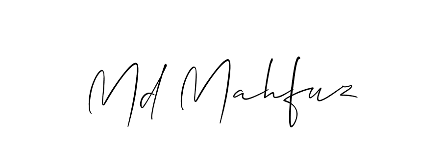 It looks lik you need a new signature style for name Md Mahfuz. Design unique handwritten (Allison_Script) signature with our free signature maker in just a few clicks. Md Mahfuz signature style 2 images and pictures png