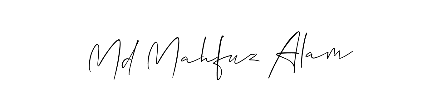 This is the best signature style for the Md Mahfuz Alam name. Also you like these signature font (Allison_Script). Mix name signature. Md Mahfuz Alam signature style 2 images and pictures png