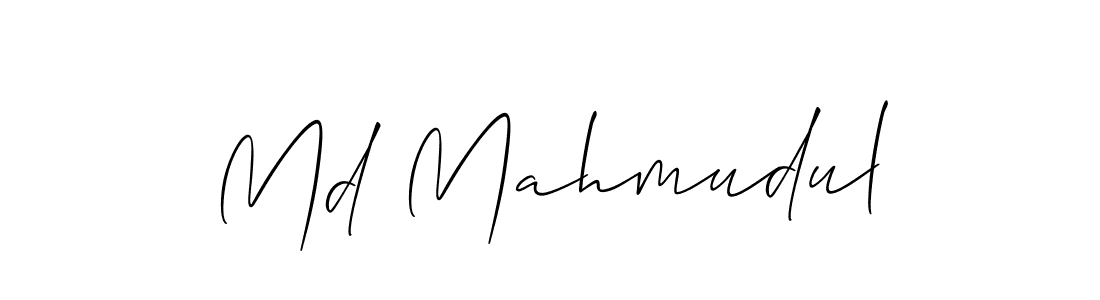 Md Mahmudul stylish signature style. Best Handwritten Sign (Allison_Script) for my name. Handwritten Signature Collection Ideas for my name Md Mahmudul. Md Mahmudul signature style 2 images and pictures png