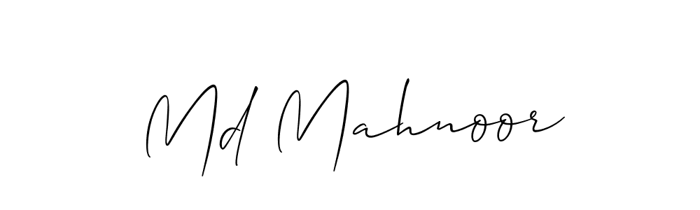 Similarly Allison_Script is the best handwritten signature design. Signature creator online .You can use it as an online autograph creator for name Md Mahnoor. Md Mahnoor signature style 2 images and pictures png