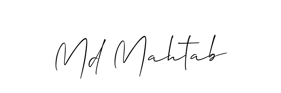 Make a short Md Mahtab signature style. Manage your documents anywhere anytime using Allison_Script. Create and add eSignatures, submit forms, share and send files easily. Md Mahtab signature style 2 images and pictures png