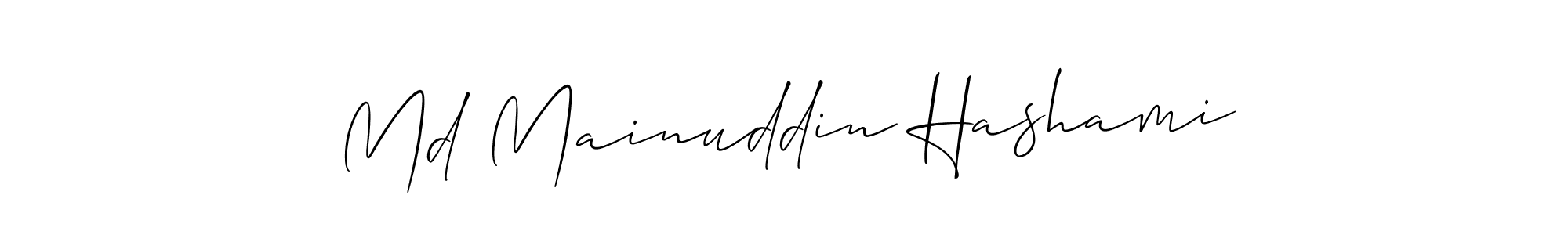 It looks lik you need a new signature style for name Md Mainuddin Hashami. Design unique handwritten (Allison_Script) signature with our free signature maker in just a few clicks. Md Mainuddin Hashami signature style 2 images and pictures png