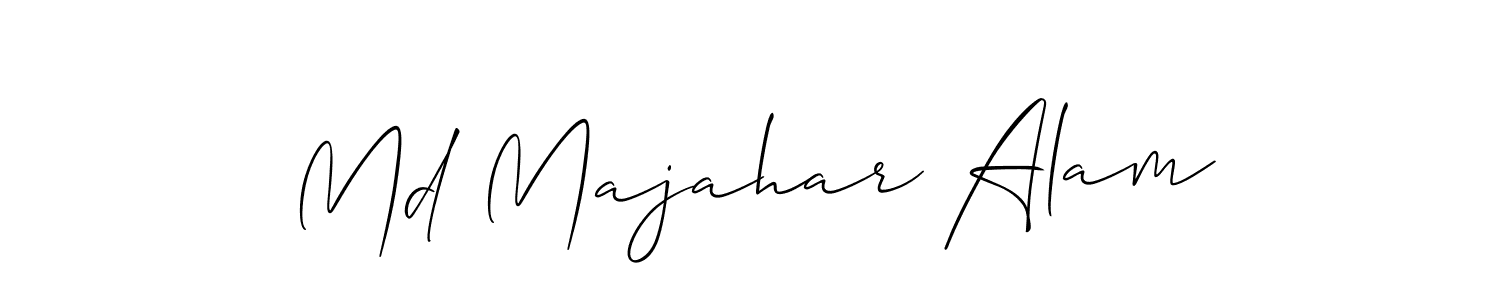Create a beautiful signature design for name Md Majahar Alam. With this signature (Allison_Script) fonts, you can make a handwritten signature for free. Md Majahar Alam signature style 2 images and pictures png
