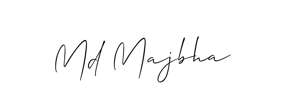 How to make Md Majbha signature? Allison_Script is a professional autograph style. Create handwritten signature for Md Majbha name. Md Majbha signature style 2 images and pictures png
