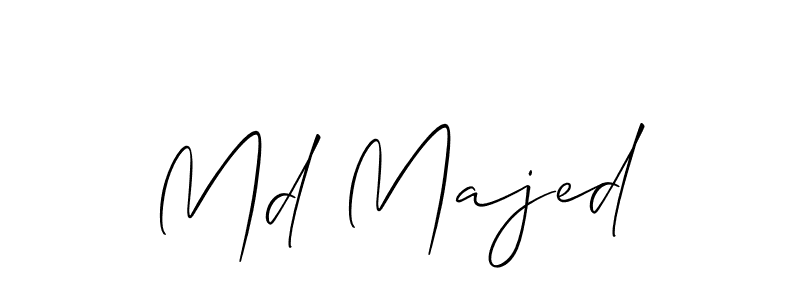 How to Draw Md Majed signature style? Allison_Script is a latest design signature styles for name Md Majed. Md Majed signature style 2 images and pictures png