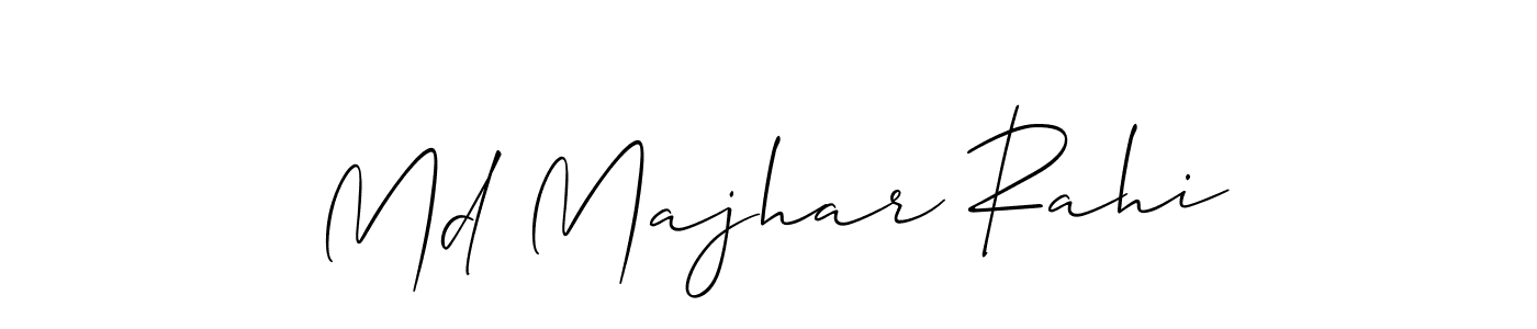 It looks lik you need a new signature style for name Md Majhar Rahi. Design unique handwritten (Allison_Script) signature with our free signature maker in just a few clicks. Md Majhar Rahi signature style 2 images and pictures png