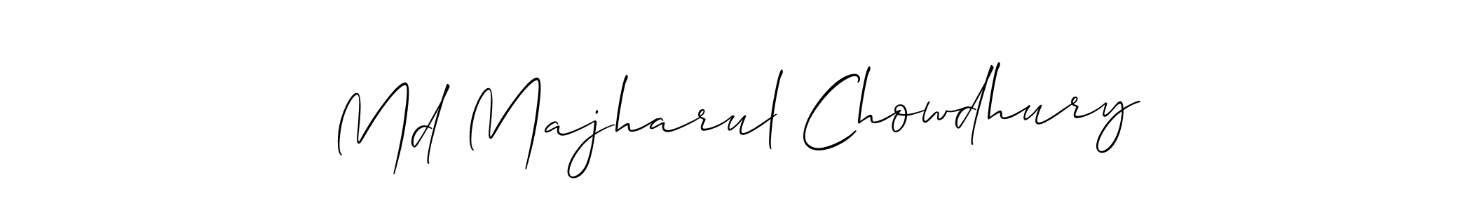 It looks lik you need a new signature style for name Md Majharul Chowdhury. Design unique handwritten (Allison_Script) signature with our free signature maker in just a few clicks. Md Majharul Chowdhury signature style 2 images and pictures png