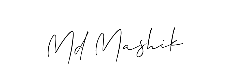 It looks lik you need a new signature style for name Md Mashik. Design unique handwritten (Allison_Script) signature with our free signature maker in just a few clicks. Md Mashik signature style 2 images and pictures png