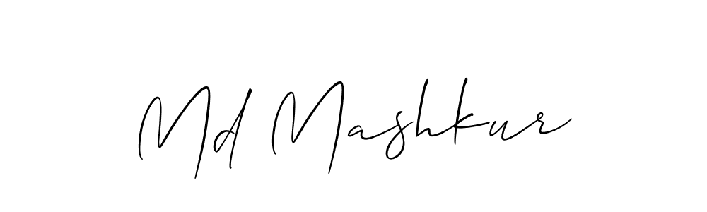 if you are searching for the best signature style for your name Md Mashkur. so please give up your signature search. here we have designed multiple signature styles  using Allison_Script. Md Mashkur signature style 2 images and pictures png