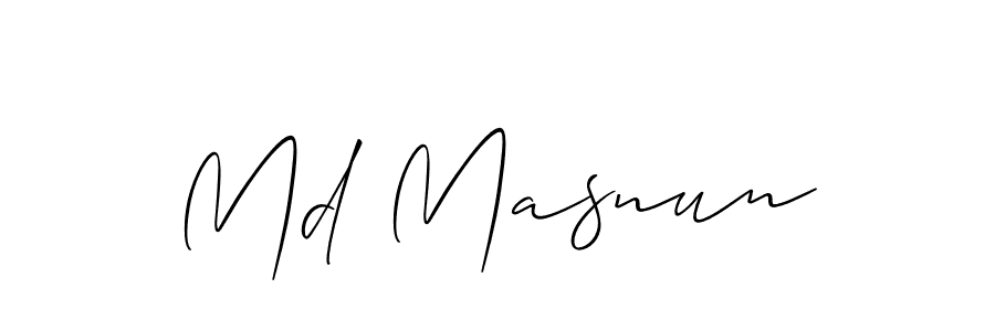 How to Draw Md Masnun signature style? Allison_Script is a latest design signature styles for name Md Masnun. Md Masnun signature style 2 images and pictures png