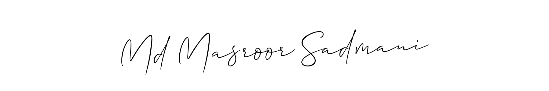 See photos of Md Masroor Sadmani official signature by Spectra . Check more albums & portfolios. Read reviews & check more about Allison_Script font. Md Masroor Sadmani signature style 2 images and pictures png