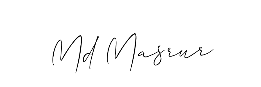 Allison_Script is a professional signature style that is perfect for those who want to add a touch of class to their signature. It is also a great choice for those who want to make their signature more unique. Get Md Masrur name to fancy signature for free. Md Masrur signature style 2 images and pictures png