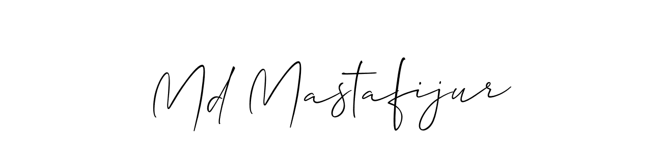 Use a signature maker to create a handwritten signature online. With this signature software, you can design (Allison_Script) your own signature for name Md Mastafijur. Md Mastafijur signature style 2 images and pictures png