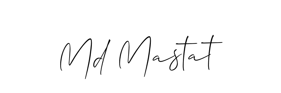 How to Draw Md Mastat signature style? Allison_Script is a latest design signature styles for name Md Mastat. Md Mastat signature style 2 images and pictures png