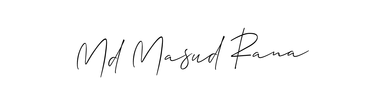 Create a beautiful signature design for name Md Masud Rana. With this signature (Allison_Script) fonts, you can make a handwritten signature for free. Md Masud Rana signature style 2 images and pictures png