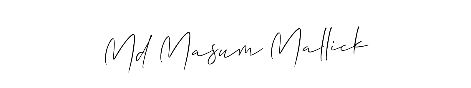 Also You can easily find your signature by using the search form. We will create Md Masum Mallick name handwritten signature images for you free of cost using Allison_Script sign style. Md Masum Mallick signature style 2 images and pictures png