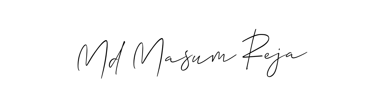 if you are searching for the best signature style for your name Md Masum Reja. so please give up your signature search. here we have designed multiple signature styles  using Allison_Script. Md Masum Reja signature style 2 images and pictures png