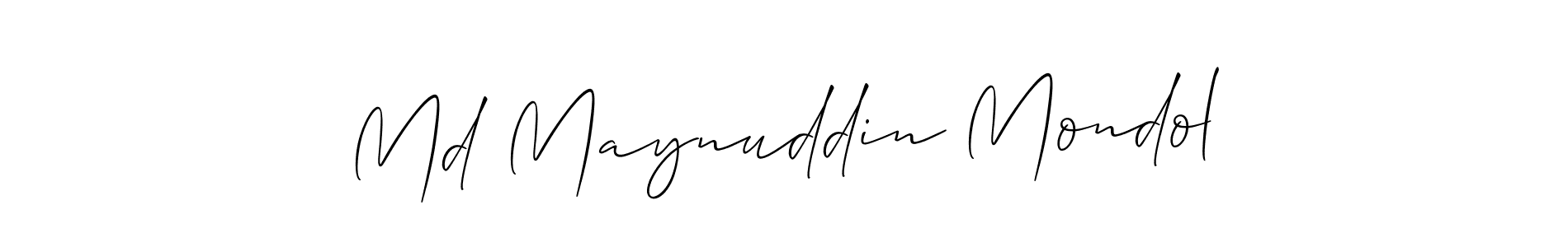 Similarly Allison_Script is the best handwritten signature design. Signature creator online .You can use it as an online autograph creator for name Md Maynuddin Mondol. Md Maynuddin Mondol signature style 2 images and pictures png