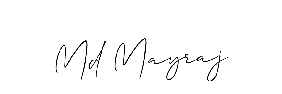 Md Mayraj stylish signature style. Best Handwritten Sign (Allison_Script) for my name. Handwritten Signature Collection Ideas for my name Md Mayraj. Md Mayraj signature style 2 images and pictures png