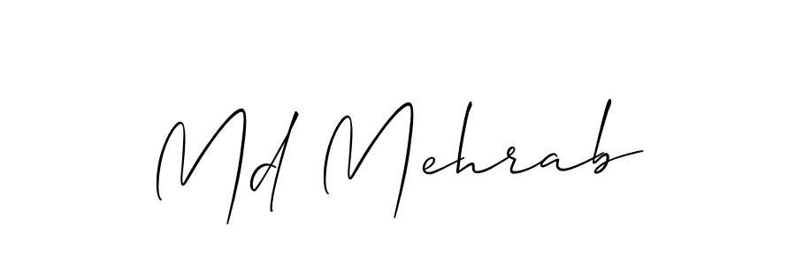 Make a beautiful signature design for name Md Mehrab. Use this online signature maker to create a handwritten signature for free. Md Mehrab signature style 2 images and pictures png