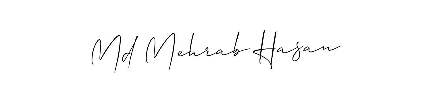 See photos of Md Mehrab Hasan official signature by Spectra . Check more albums & portfolios. Read reviews & check more about Allison_Script font. Md Mehrab Hasan signature style 2 images and pictures png