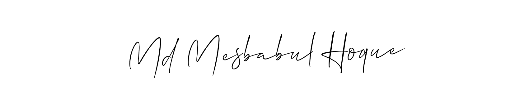 You can use this online signature creator to create a handwritten signature for the name Md Mesbabul Hoque. This is the best online autograph maker. Md Mesbabul Hoque signature style 2 images and pictures png