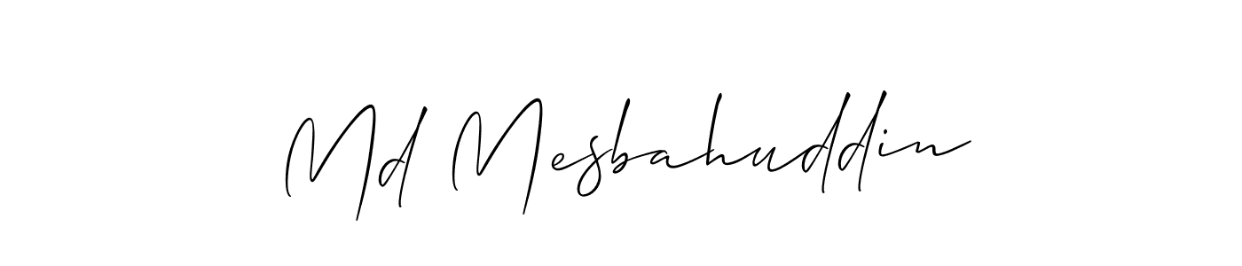 Also You can easily find your signature by using the search form. We will create Md Mesbahuddin name handwritten signature images for you free of cost using Allison_Script sign style. Md Mesbahuddin signature style 2 images and pictures png