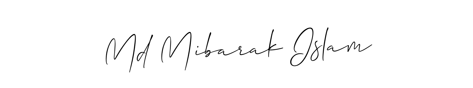Also You can easily find your signature by using the search form. We will create Md Mibarak Islam name handwritten signature images for you free of cost using Allison_Script sign style. Md Mibarak Islam signature style 2 images and pictures png