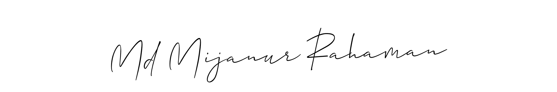 You should practise on your own different ways (Allison_Script) to write your name (Md Mijanur Rahaman) in signature. don't let someone else do it for you. Md Mijanur Rahaman signature style 2 images and pictures png