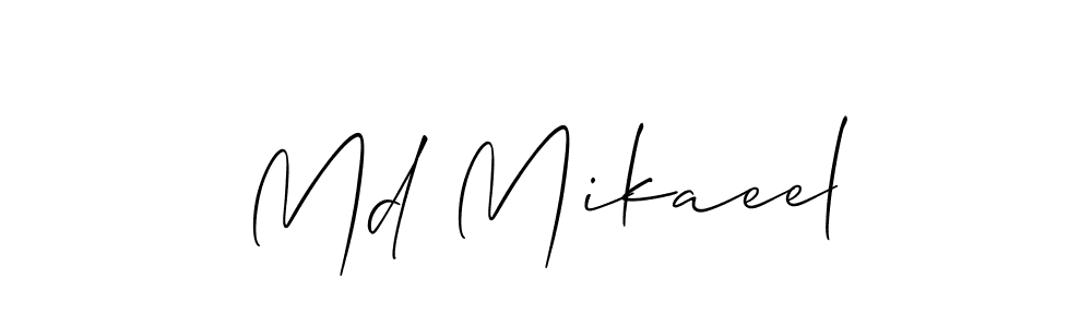 How to make Md Mikaeel signature? Allison_Script is a professional autograph style. Create handwritten signature for Md Mikaeel name. Md Mikaeel signature style 2 images and pictures png
