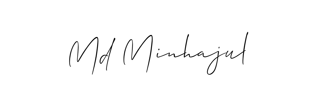 if you are searching for the best signature style for your name Md Minhajul. so please give up your signature search. here we have designed multiple signature styles  using Allison_Script. Md Minhajul signature style 2 images and pictures png