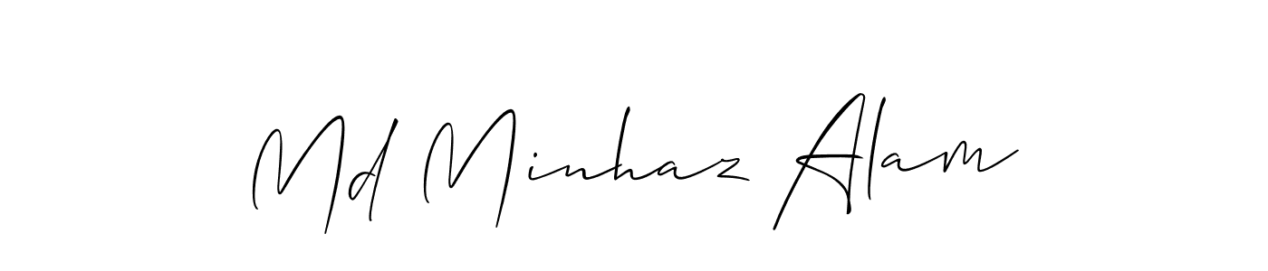 How to make Md Minhaz Alam signature? Allison_Script is a professional autograph style. Create handwritten signature for Md Minhaz Alam name. Md Minhaz Alam signature style 2 images and pictures png