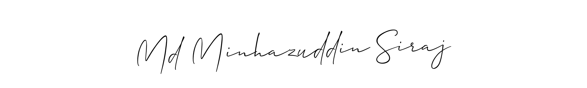 Make a beautiful signature design for name Md Minhazuddin Siraj. Use this online signature maker to create a handwritten signature for free. Md Minhazuddin Siraj signature style 2 images and pictures png