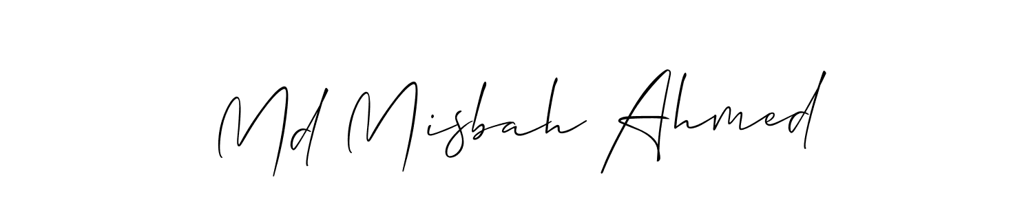 Also we have Md Misbah Ahmed name is the best signature style. Create professional handwritten signature collection using Allison_Script autograph style. Md Misbah Ahmed signature style 2 images and pictures png