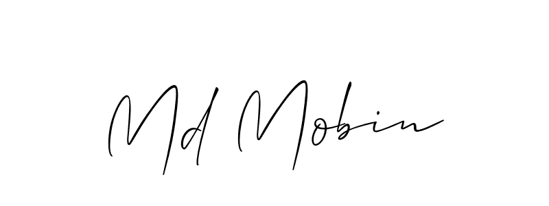 It looks lik you need a new signature style for name Md Mobin. Design unique handwritten (Allison_Script) signature with our free signature maker in just a few clicks. Md Mobin signature style 2 images and pictures png