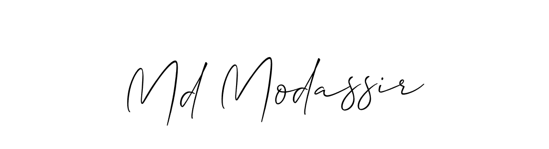 Md Modassir stylish signature style. Best Handwritten Sign (Allison_Script) for my name. Handwritten Signature Collection Ideas for my name Md Modassir. Md Modassir signature style 2 images and pictures png