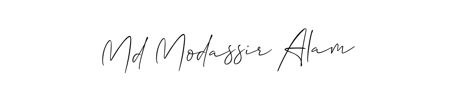 if you are searching for the best signature style for your name Md Modassir Alam. so please give up your signature search. here we have designed multiple signature styles  using Allison_Script. Md Modassir Alam signature style 2 images and pictures png