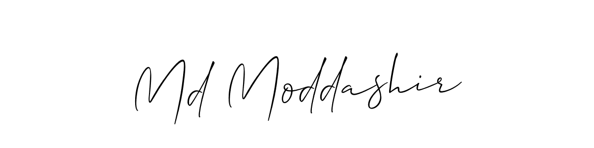 Make a short Md Moddashir signature style. Manage your documents anywhere anytime using Allison_Script. Create and add eSignatures, submit forms, share and send files easily. Md Moddashir signature style 2 images and pictures png