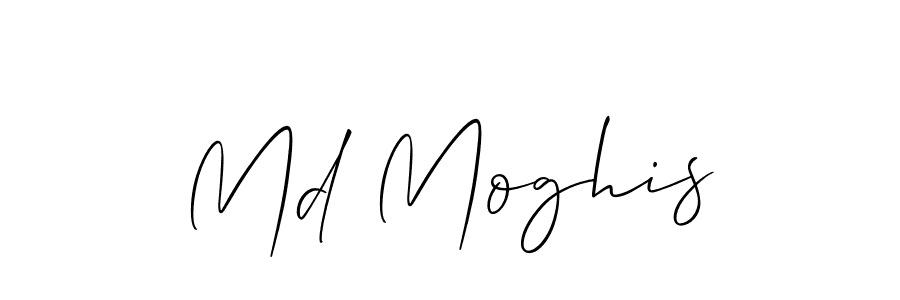 How to make Md Moghis name signature. Use Allison_Script style for creating short signs online. This is the latest handwritten sign. Md Moghis signature style 2 images and pictures png