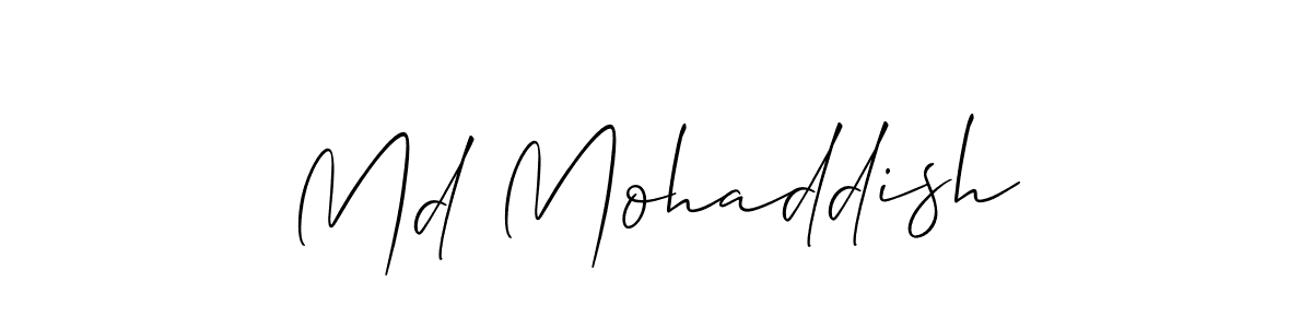 Also we have Md Mohaddish name is the best signature style. Create professional handwritten signature collection using Allison_Script autograph style. Md Mohaddish signature style 2 images and pictures png