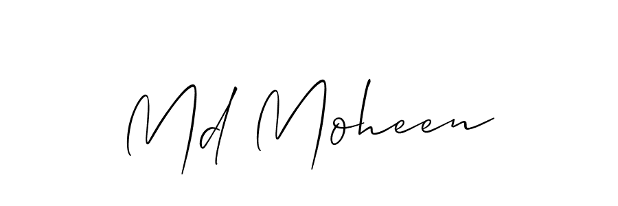 Similarly Allison_Script is the best handwritten signature design. Signature creator online .You can use it as an online autograph creator for name Md Moheen. Md Moheen signature style 2 images and pictures png