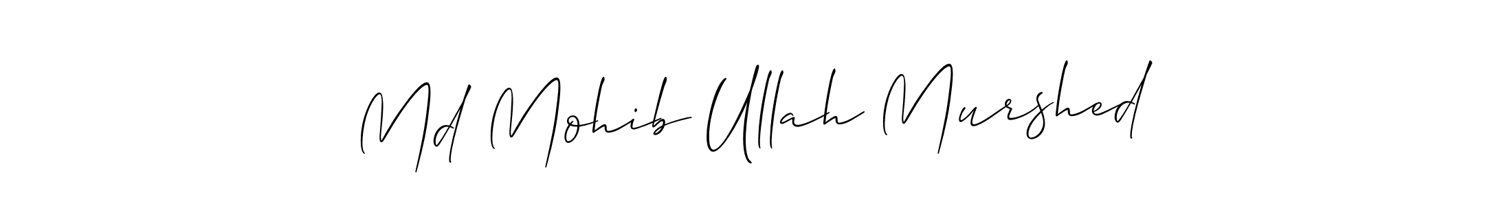 You should practise on your own different ways (Allison_Script) to write your name (Md Mohib Ullah Murshed) in signature. don't let someone else do it for you. Md Mohib Ullah Murshed signature style 2 images and pictures png