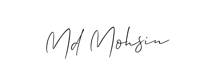 It looks lik you need a new signature style for name Md Mohsin. Design unique handwritten (Allison_Script) signature with our free signature maker in just a few clicks. Md Mohsin signature style 2 images and pictures png