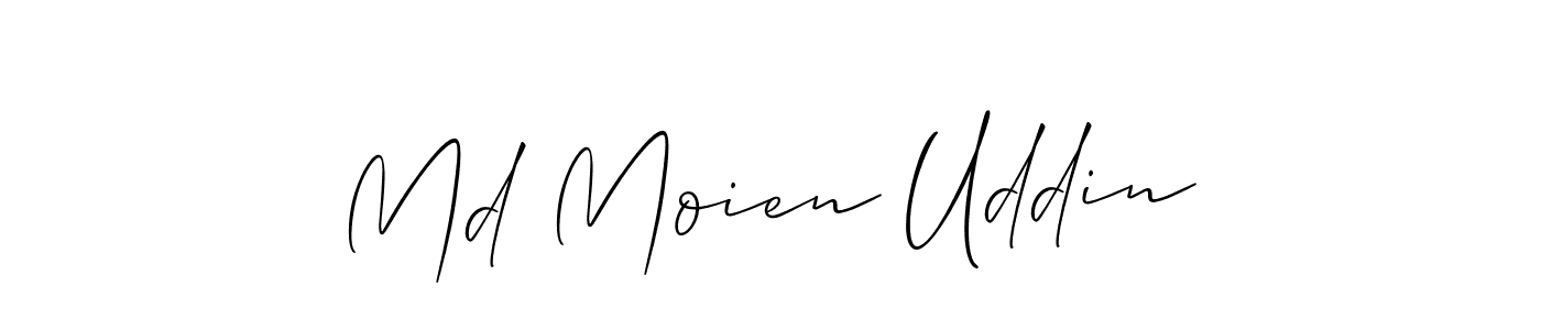 You should practise on your own different ways (Allison_Script) to write your name (Md Moien Uddin) in signature. don't let someone else do it for you. Md Moien Uddin signature style 2 images and pictures png