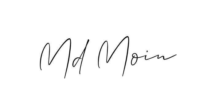 How to make Md Moin signature? Allison_Script is a professional autograph style. Create handwritten signature for Md Moin name. Md Moin signature style 2 images and pictures png