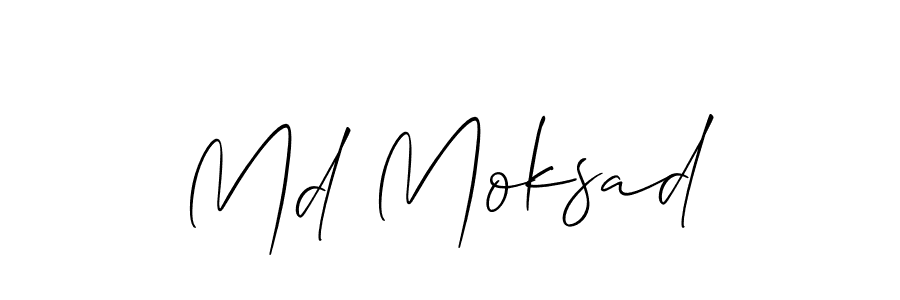 Similarly Allison_Script is the best handwritten signature design. Signature creator online .You can use it as an online autograph creator for name Md Moksad. Md Moksad signature style 2 images and pictures png