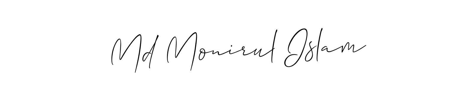 Also we have Md Monirul Islam name is the best signature style. Create professional handwritten signature collection using Allison_Script autograph style. Md Monirul Islam signature style 2 images and pictures png