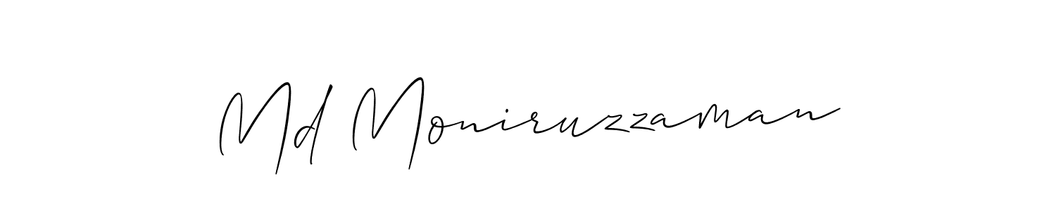 Allison_Script is a professional signature style that is perfect for those who want to add a touch of class to their signature. It is also a great choice for those who want to make their signature more unique. Get Md Moniruzzaman name to fancy signature for free. Md Moniruzzaman signature style 2 images and pictures png