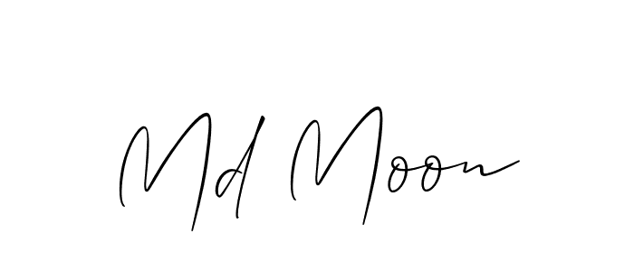 Best and Professional Signature Style for Md Moon. Allison_Script Best Signature Style Collection. Md Moon signature style 2 images and pictures png