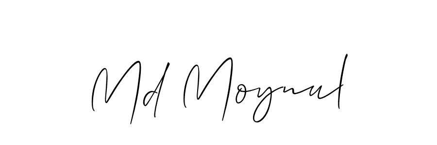 Design your own signature with our free online signature maker. With this signature software, you can create a handwritten (Allison_Script) signature for name Md Moynul. Md Moynul signature style 2 images and pictures png